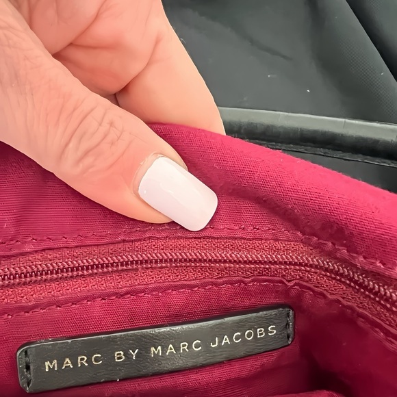 Marc by Marc Jacobs Black Leather Shoulder Bag Gold Hardware | Includes Dust Bag - Picture 2 of 14